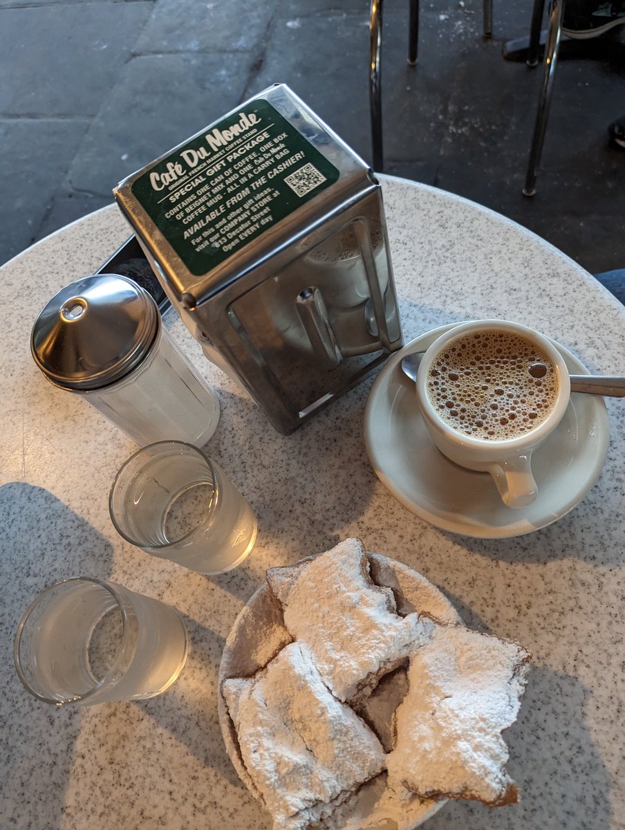 Obligatory NOLA post! Finally made it to Cafe Du Monde and it was amazing! #ASH22 #ASHTrainee