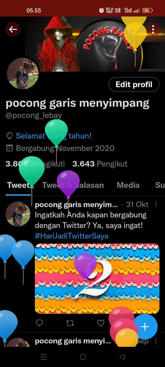 Terimakasih Twitter atas ucapan ultahnya 😊😊