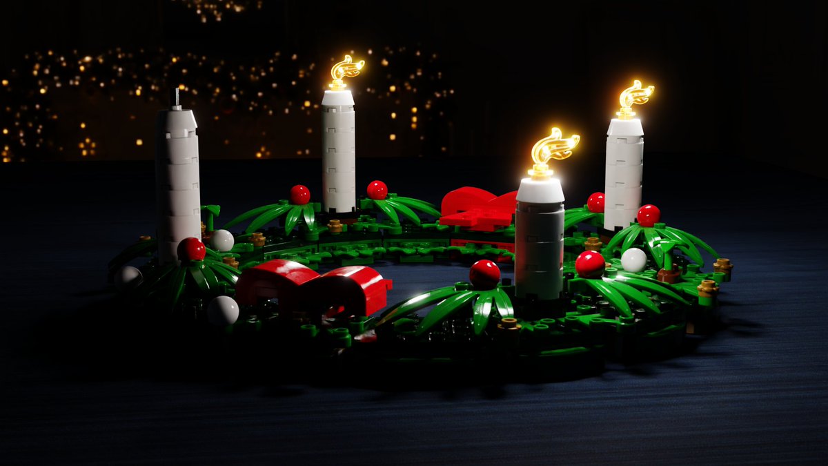 Gaudete Sunday #b3d #blender <a href="/Mecabricks/">Mecabricks</a> #LEGO  #Advent2022
