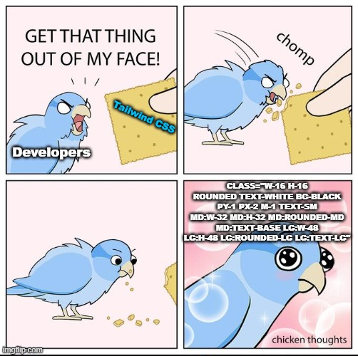 Every time I work with Tailwind.