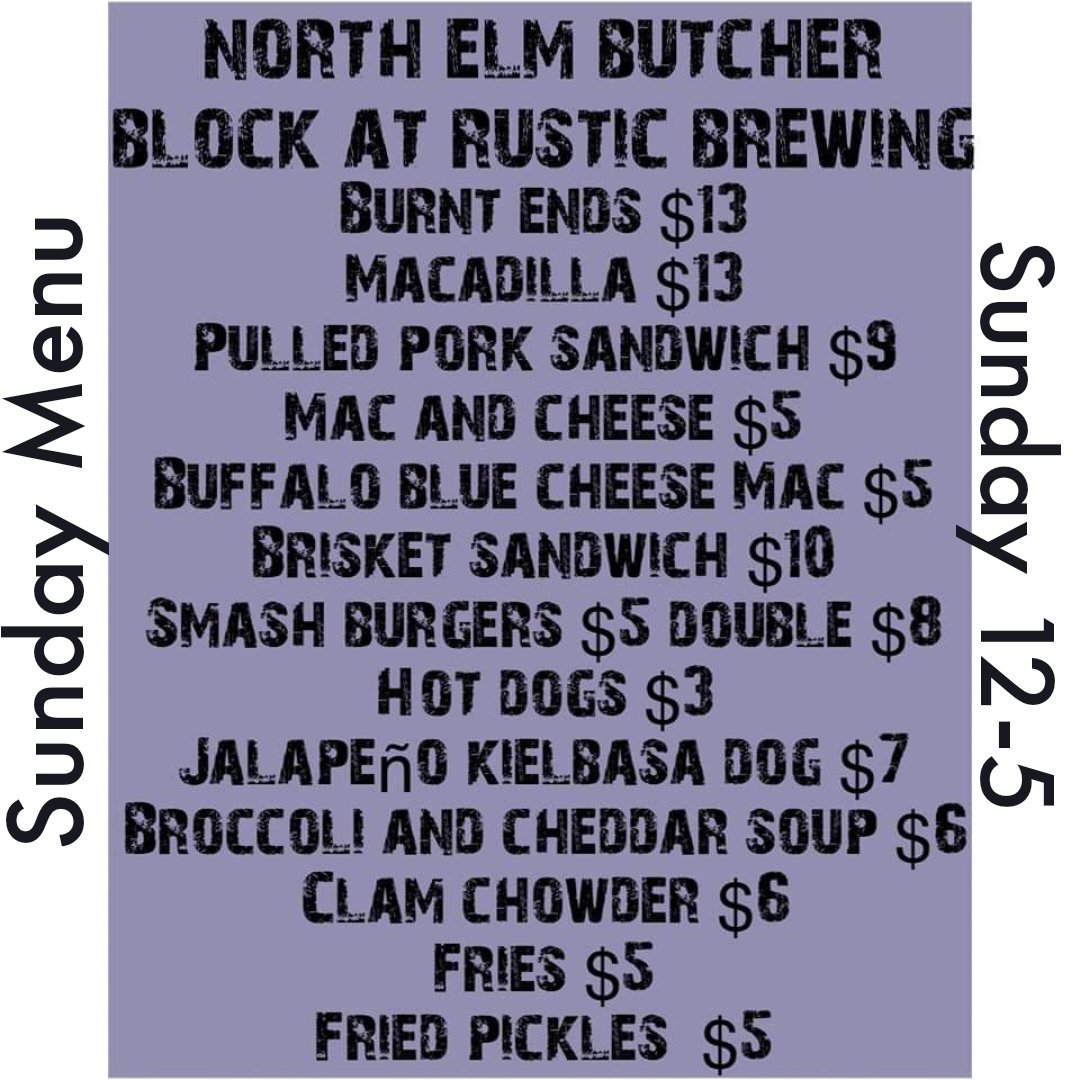 Looking yummy and fun tomorrow for our first Sunday open