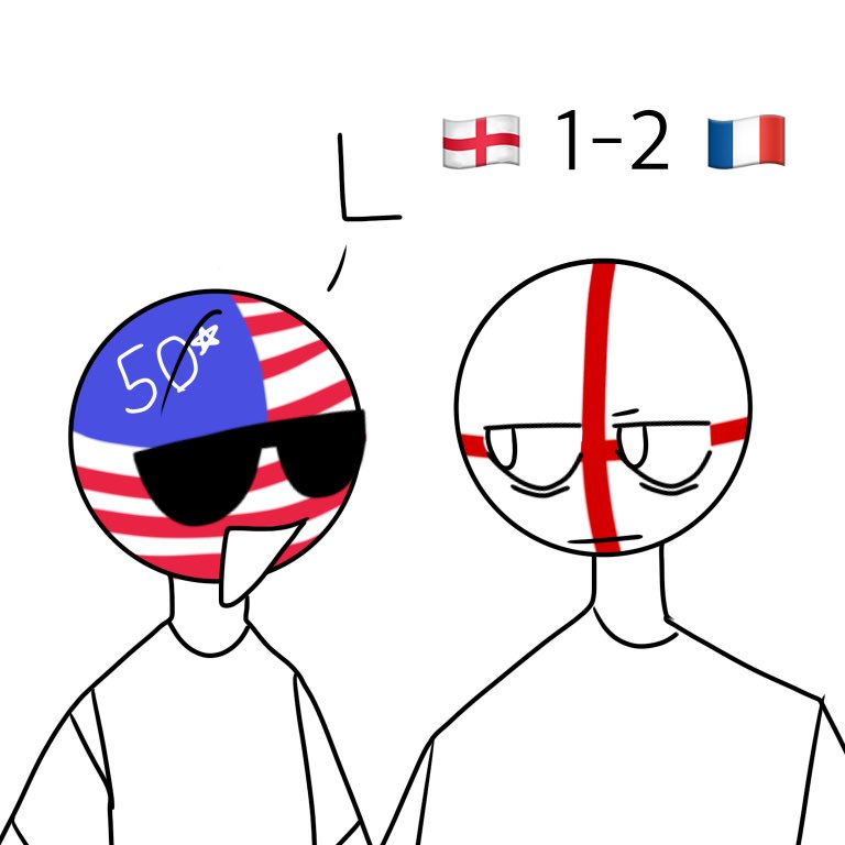 Markai Cat 🇺🇸🦅 on X: USA wins 0-0 against the brits #CountryHumans # WorldCup  / X