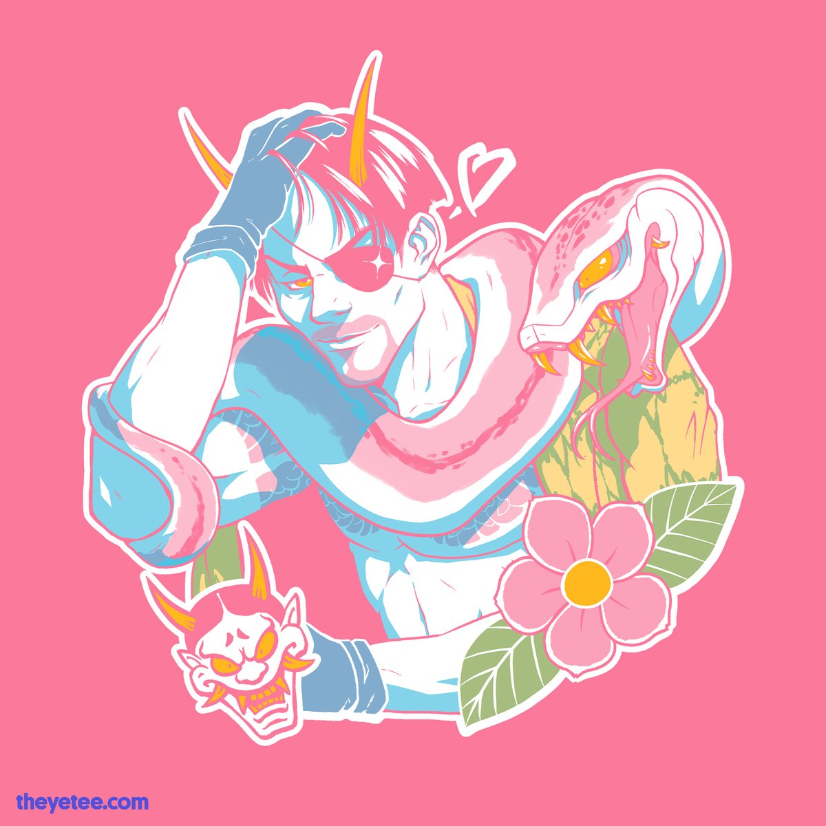 「We can't stop thinking about that handso」|The Yetee 🌈のイラスト