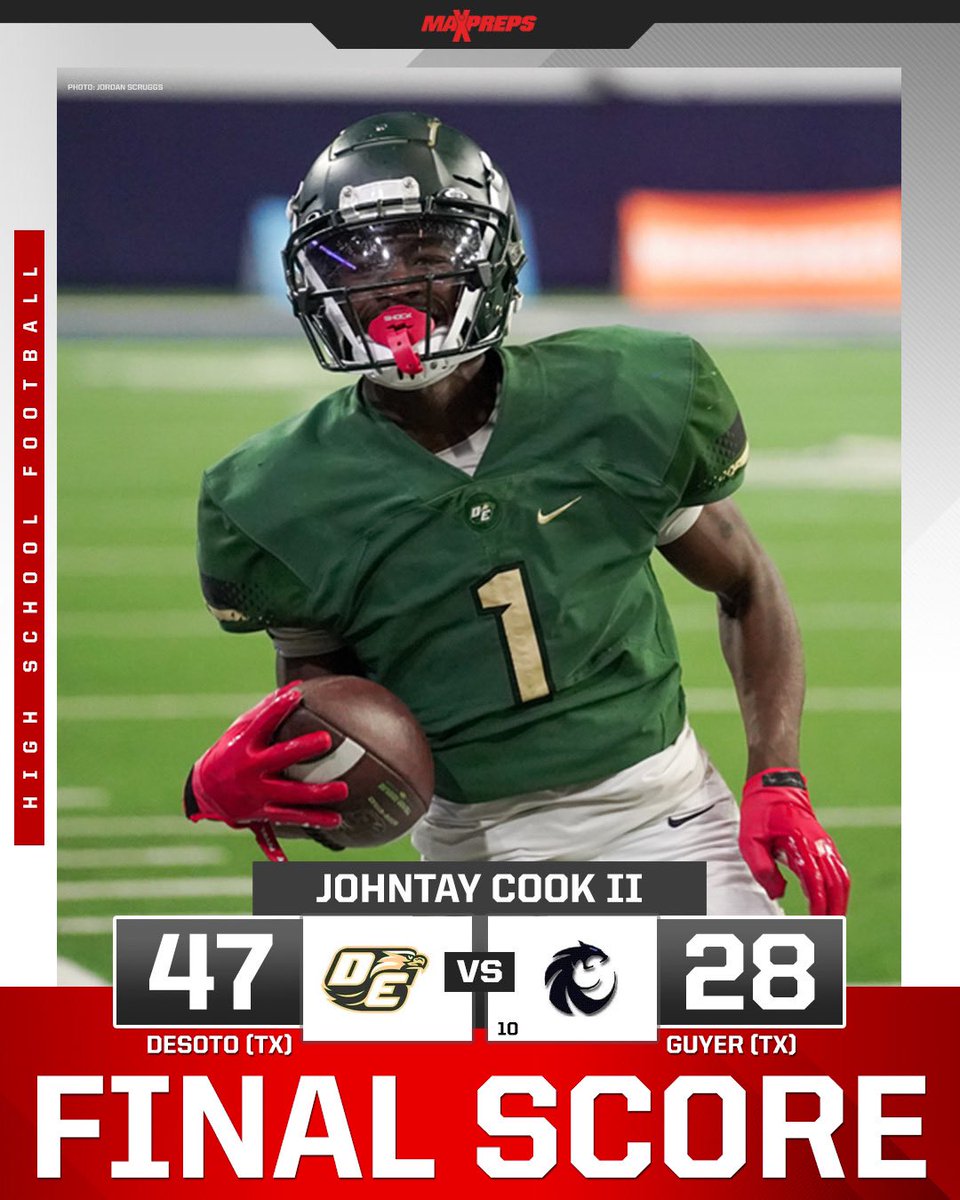 KINGDOM JEFF ️🏈🏹💛 on Twitter "RT MaxPreps Desoto SHOCKS No. 10 Guyer 🤯"