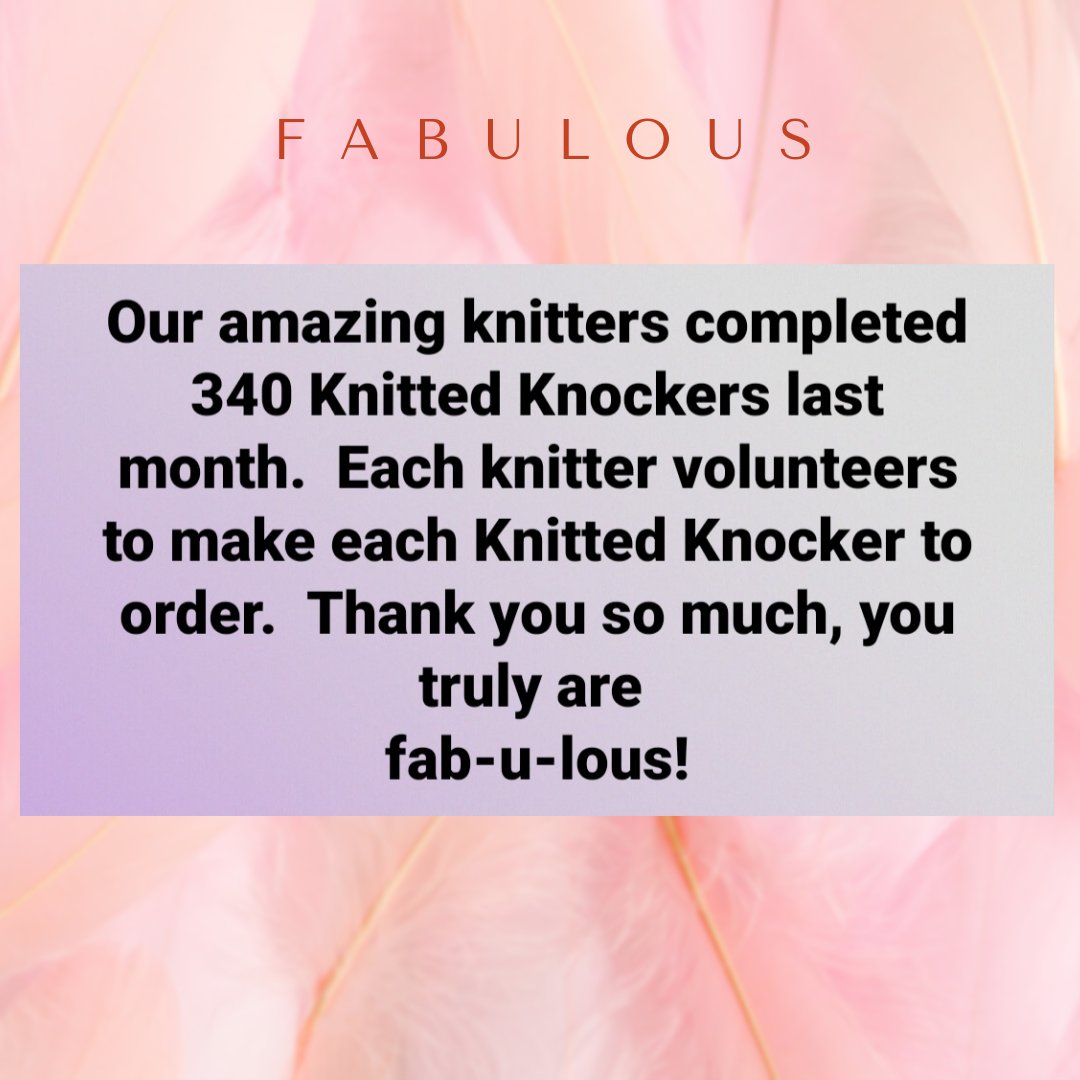 Knitted Knockers UK (@knitknockersuk) on Twitter photo Our volunteers are truly amazing! Thank you all x  πGG #KKUK #FilledWithHope #MadeWithLove Our volunteers are truly amazing! Thank you all x  πGG #KKUK #FilledWithHope #MadeWithLove