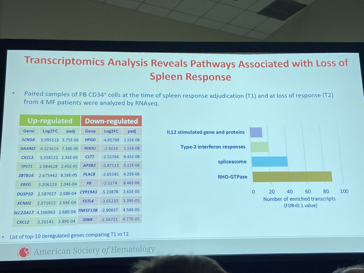 doctorpemm's tweet image. #ASH22 #MPNSM oral session. Dr Paola Guglielmelli - comprehensive outstanding advanced analysis - #SinglecellTranscriptomics #Cytokines #RASpathway