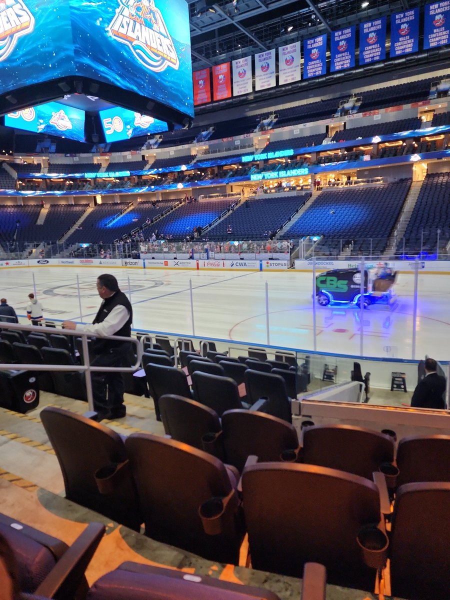 #isles #optimummobile #besthubbyever    I won these seats! With my beastie and most favorite person in the world. Let's go Islanders!