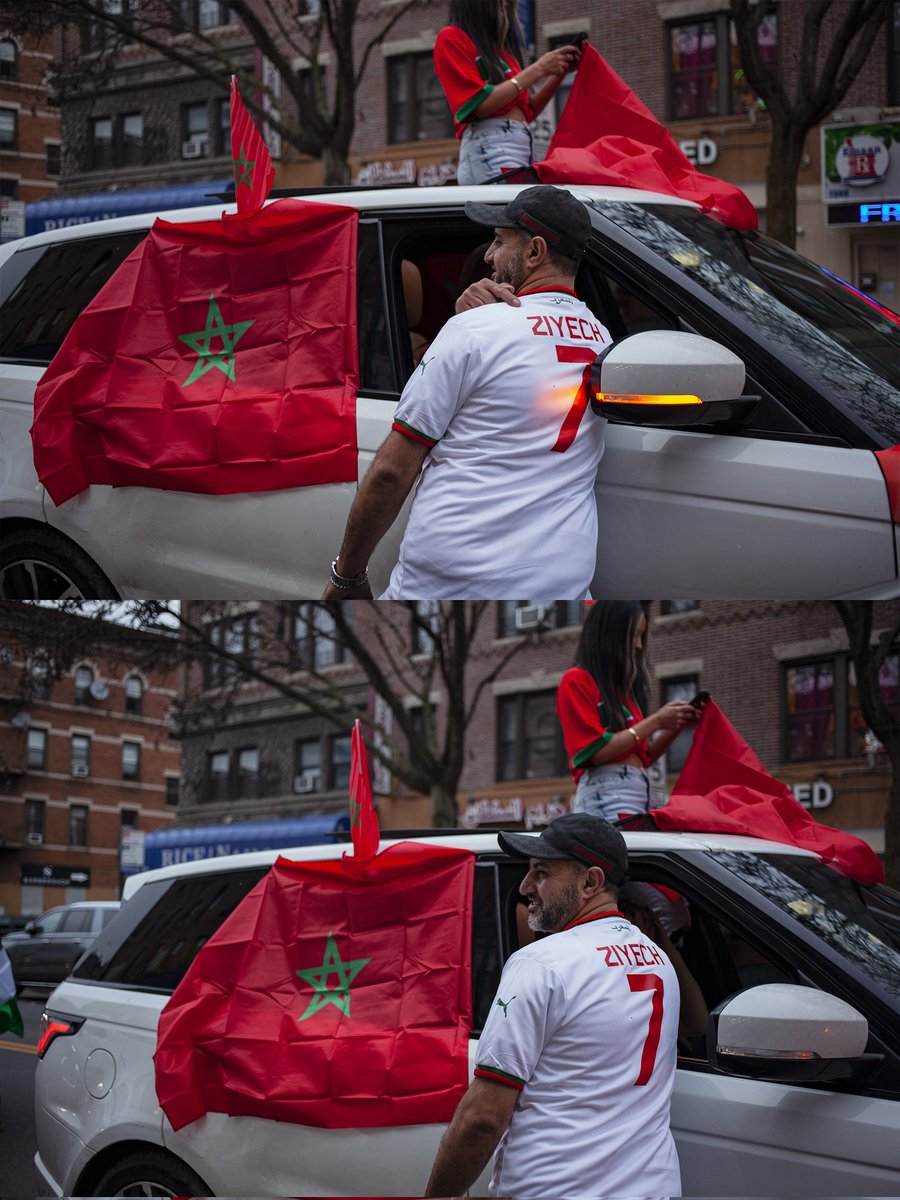 Morocco defeating Portugal in  #WorldcupQatar2022  brought everyone out to party in the street in #BayRidge #brooklyn. Woooooo! 

#MoroccoVsPortugal #worldcup #المغرب_البرتغال #الاندلس