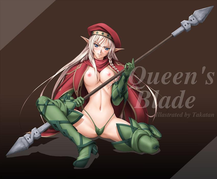 綺麗でカッコいい女性が好きなので版権物で描いてる絵は武器持ってるキャラが多いですね～。😉

1、戦国ランスの戦姫
2、一騎当千の関羽
3、クイーンズブレイドのアレイン
4、フリージングのサテライザー

どれもちょっとエロ系…😅

#このタグを見た人は持ってる中で戦闘力高そうなの晒せ 