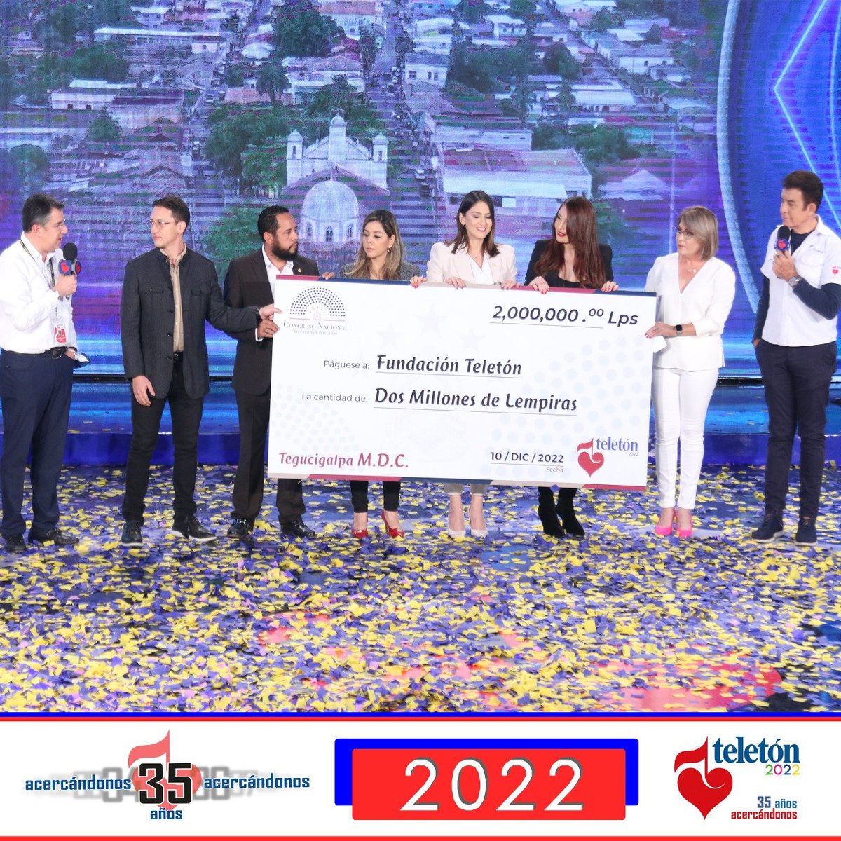 ¡Gracias <a href="/Congreso_HND/">Congreso Nacional de Honduras</a>! ❤️#teletonhn2022 #TeletonHn #35añosAcercandonos
