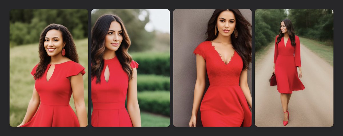 morgallant's tweet image. "portrait photo of a woman in a red dress" on new @LexicaArt model

@sharifshameem: "its pretty good i think, 3/5"