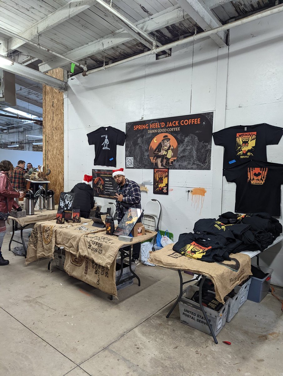 HeelJack's tweet photo. The Merry Krampus was a blast. And when you give away hot coffee, people flock to your booth. Who'd have thunk? https://t.co/HYv9SRLE7n