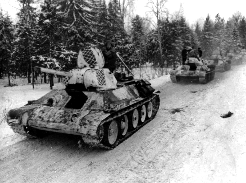 Tank Archives on Twitter "A column of T34 tanks, Central Front