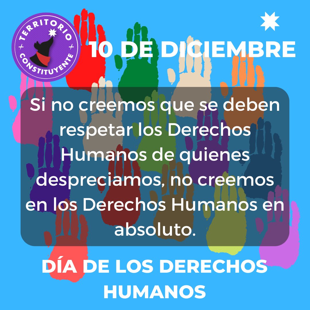 Los Derechos Humanos se deben respetar siempre, sin excepción, sin peros, independiente de los que sientas o sepas de la persona, proteger los derechos humanos es un logro que debe procurar el mundo. #DDHH