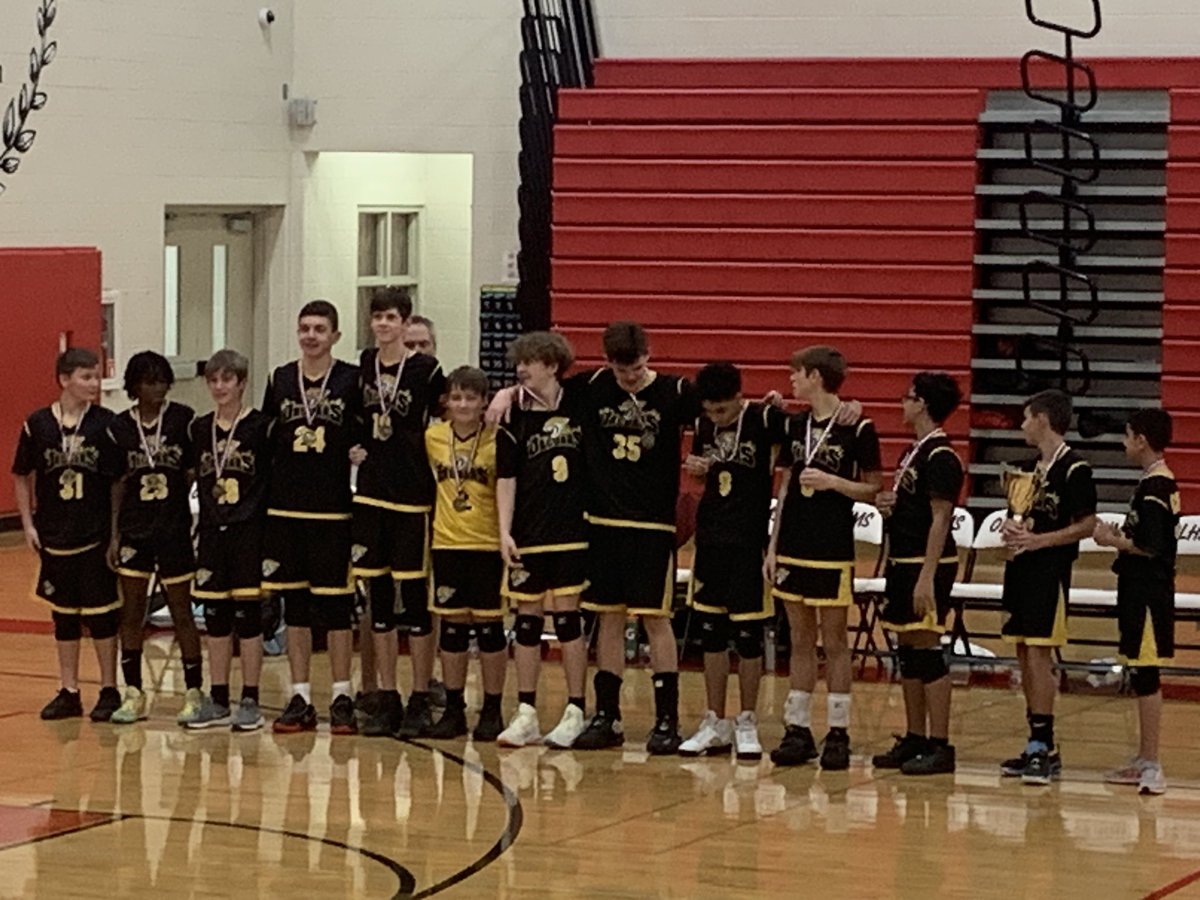 MalitoMusic's tweet photo. SWIC Conference champs! Congrats to the @conradyjaguars 8th grade boys volleyball team and coach Mr. K on their victory over Prairie View! So proud of these wonderful gentlemen! https://t.co/oxmPjti36R