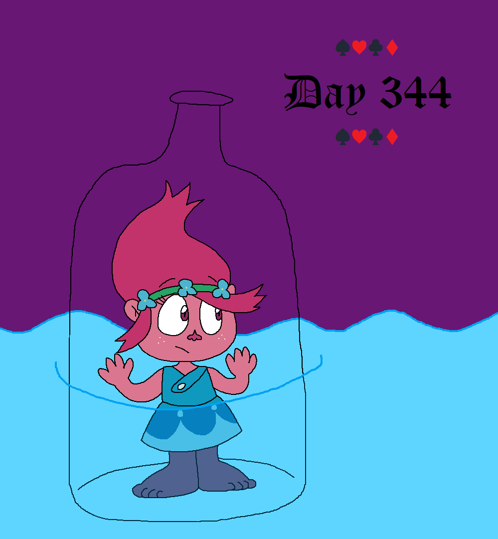 JosieRiki's tweet photo. Day 344 - Poppy is in a bottle on a Sea of Tears.
#2022project #AliceInWonderland #Trolls #TrollsPoppy #Bottle #tears #seaoftears #crossover https://t.co/ldIleKn1F7