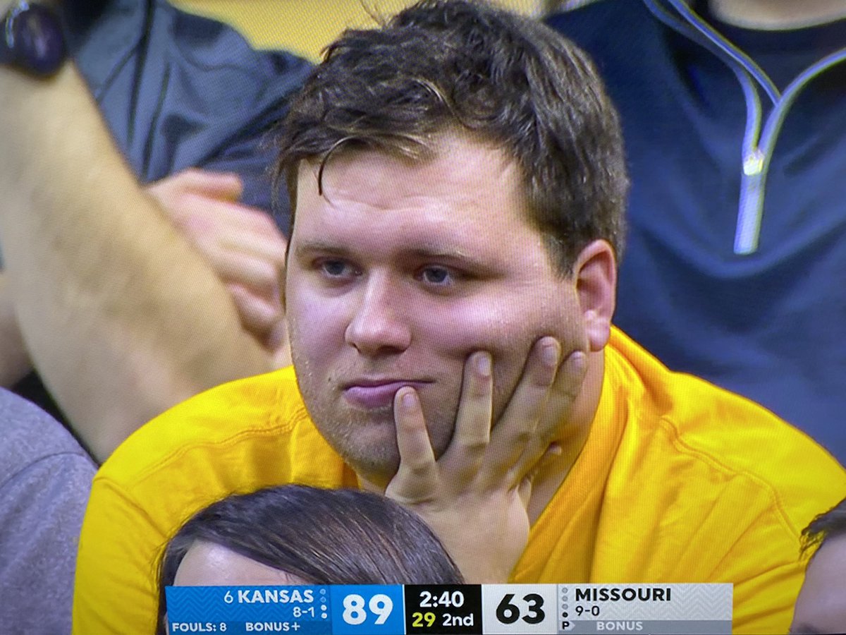 AintNoSeatsPod's tweet photo. When you cry for years about Bill Self not scheduling you &amp; then he schedules you https://t.co/pdoA3iZ7q8