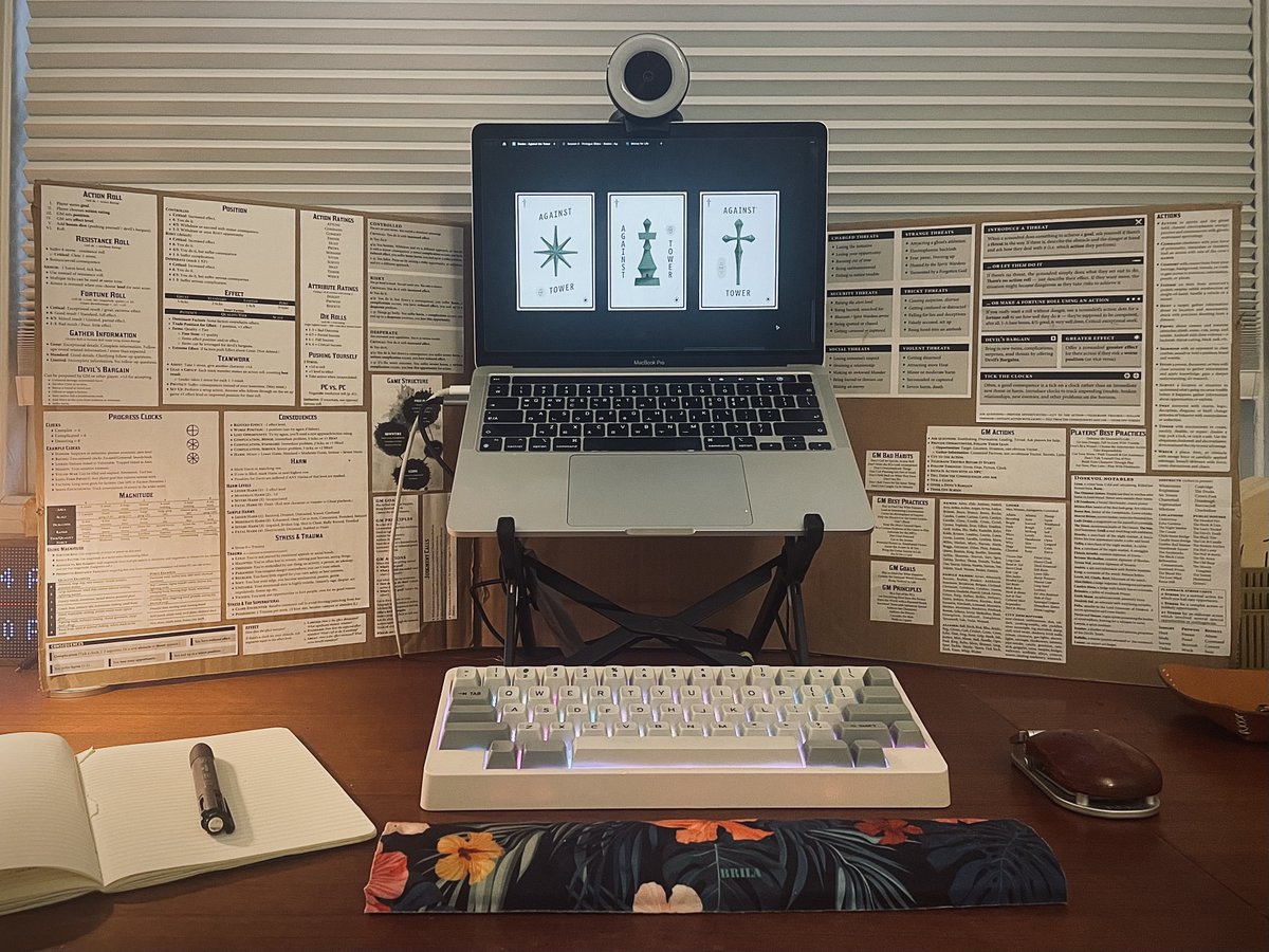 About to GM my first ever campaign of a TTRPG (Blade in the Dark). I might have over prepared out of nerves, but excited nonetheless.