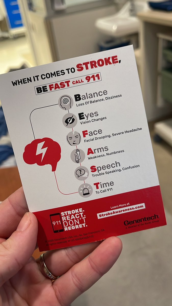 Things look ok so far, all things considered. It could have been so much worse, even if we had waited another 30 minutes or so. Please know stroke symptoms and call 911 immediately to get help- it makes all the difference!