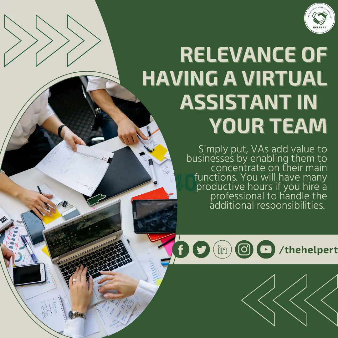 thehelpert's tweet photo. Trying to see the relevance of VAs in the business world? Find out here: https://t.co/QVczx3dYyZ.
#thehelpert #helpert #thehelpertva #helpertvirtualassistant #efficientvirtualassistant #freelance #coworking #freelancelife #freelancerph https://t.co/e6COFVfs3c