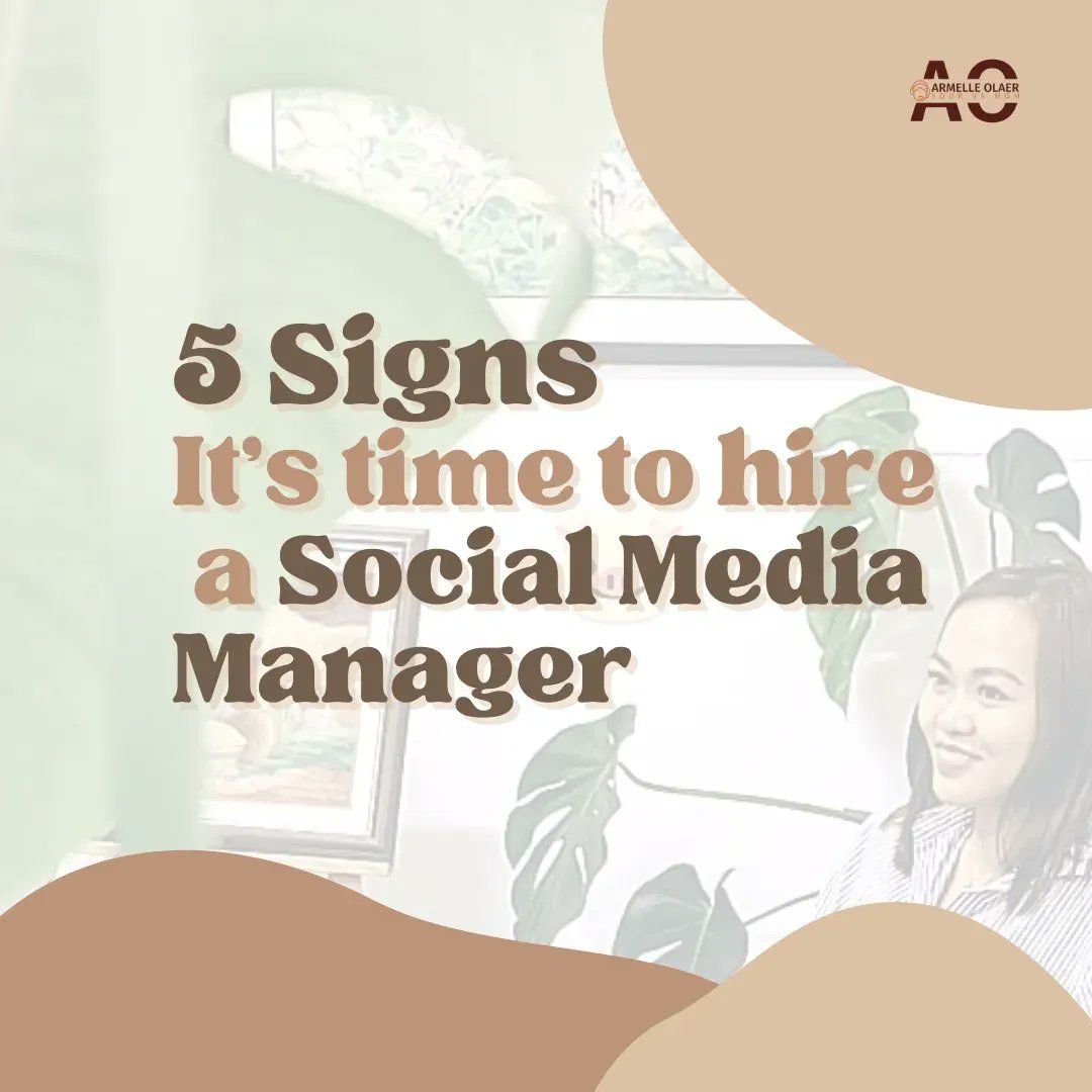 YourVAmomRmel's tweet photo. 5 Signs it's Time to Hire a Social Media Manager 🔔​

The foundation of digital marketing is fast evolving to include social media. It seems to make sense that firms are using social media platforms more and more for marketing.

#socialmediamanager
#workfromhome
#womeninbusines https://t.co/yeah0vsG5F