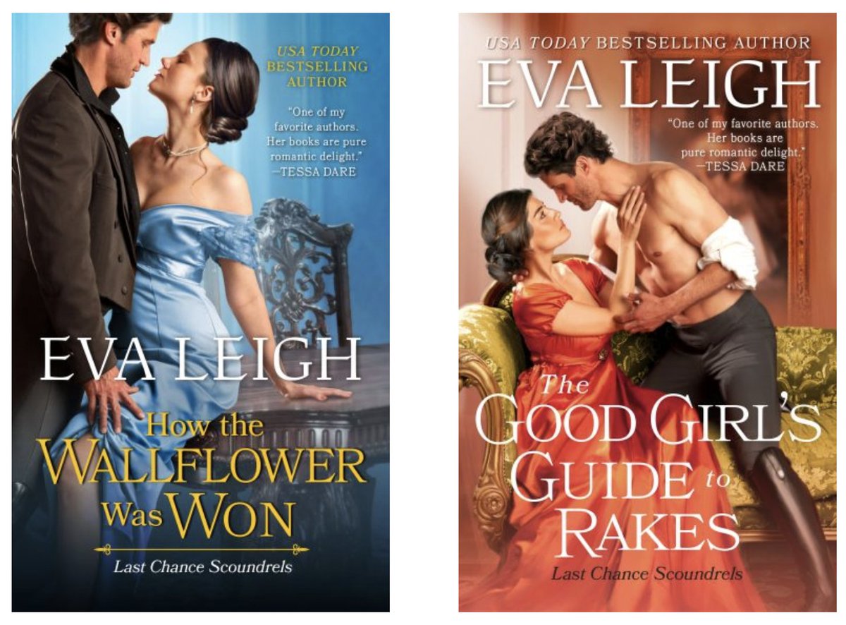 Today in #libfaves22, I'm going to highlight @Zoe_Archer's Last Chance Scoundrels series — two of the three came out in 2022, and I loved them both: GOOD GIRL'S GUIDE TO RAKES (Kieran) & HOW THE WALLFLOWER WAS WON (Finn). Thank you, Eva Leigh!