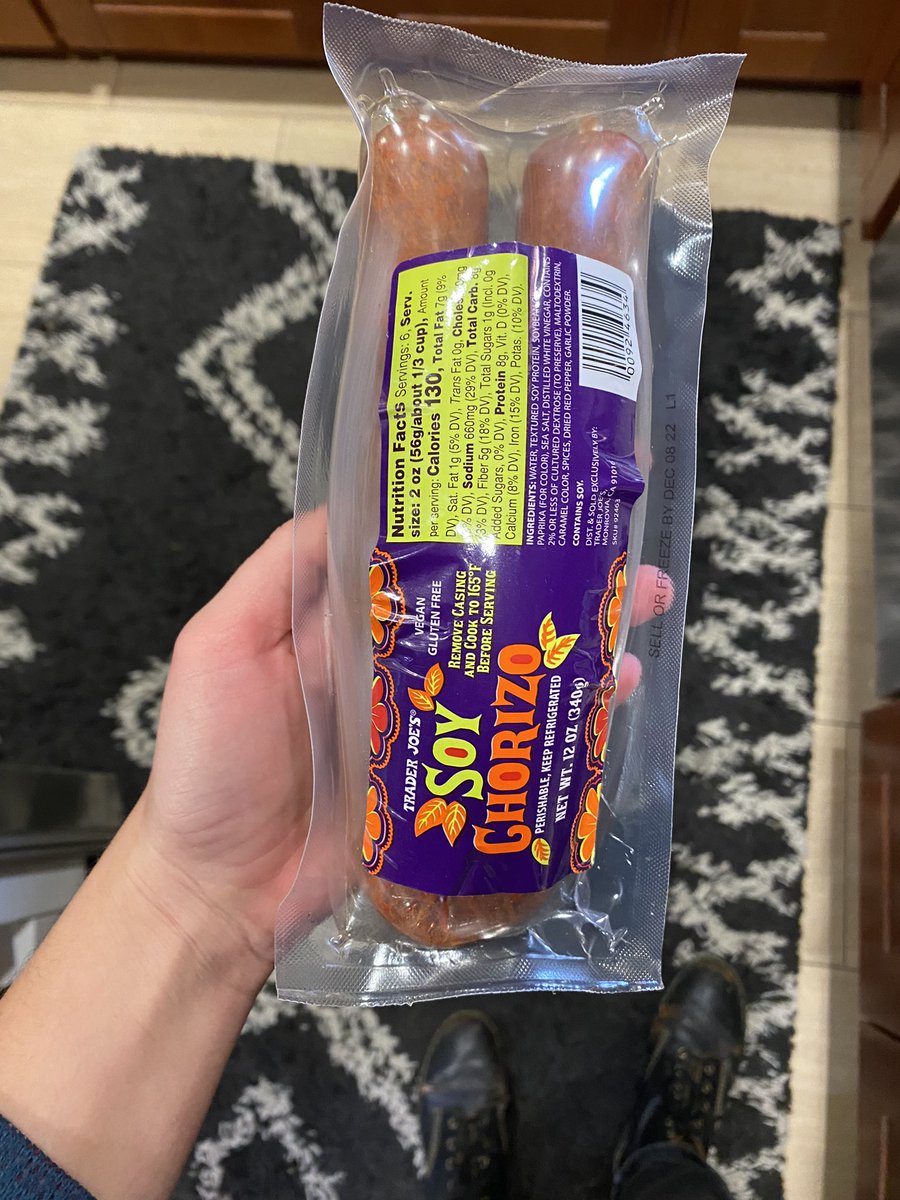 SLGdotPDF's tweet image. hey can anyone explain what the fuck happened to this unopened soyrizo that’s been in my fridge for over 2 months #scientists please help