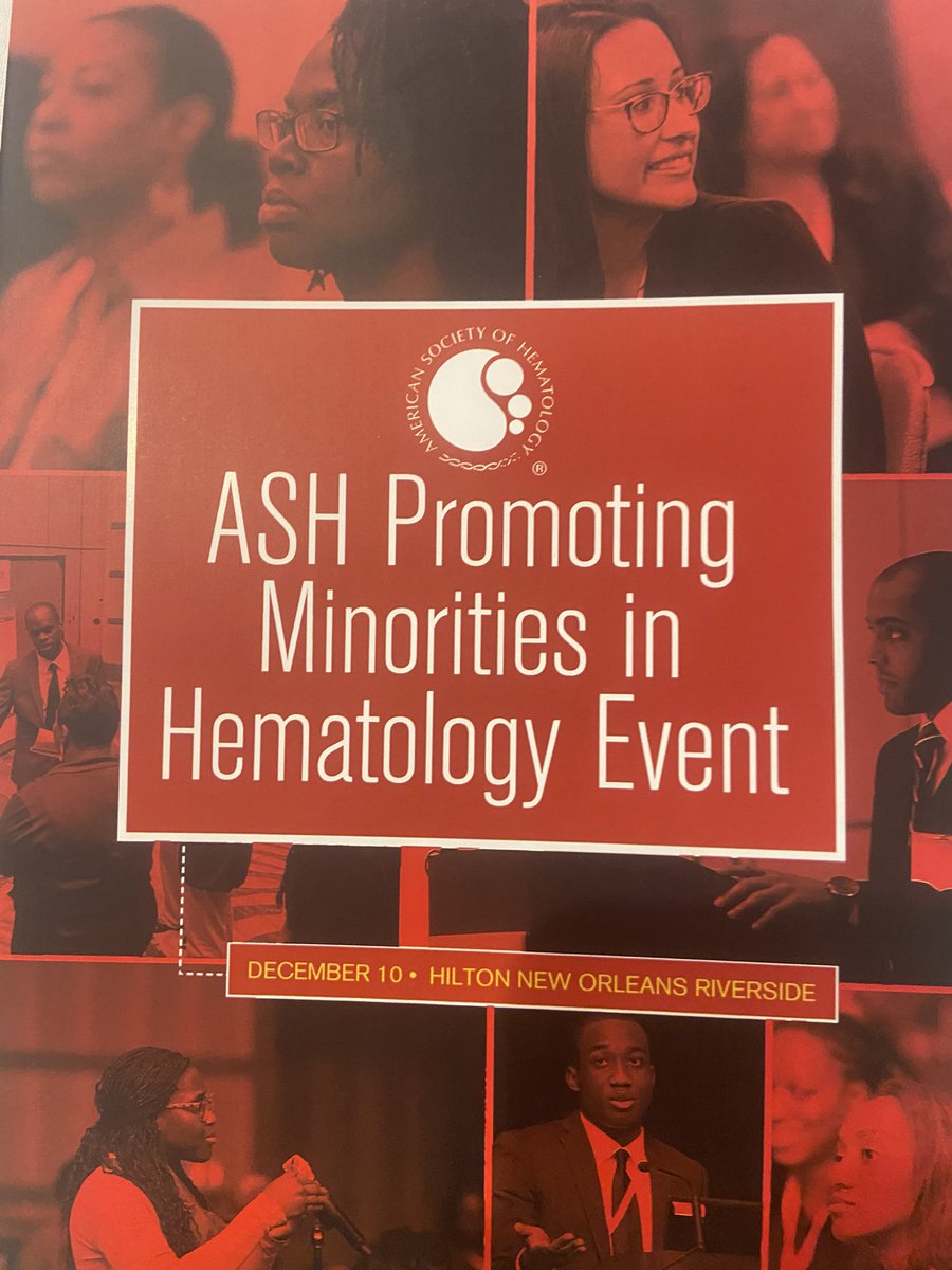 #ASH22 celebrating w/t this great group @jiona_alexia @CharityOyedeji, Mofi, Rania, Reena, Omolegho @ Promoting Minorities in Hematology Event👇🏾This great group of trainees include our student research team members who are all attending their 1st ASH meeting! This is #mentorship