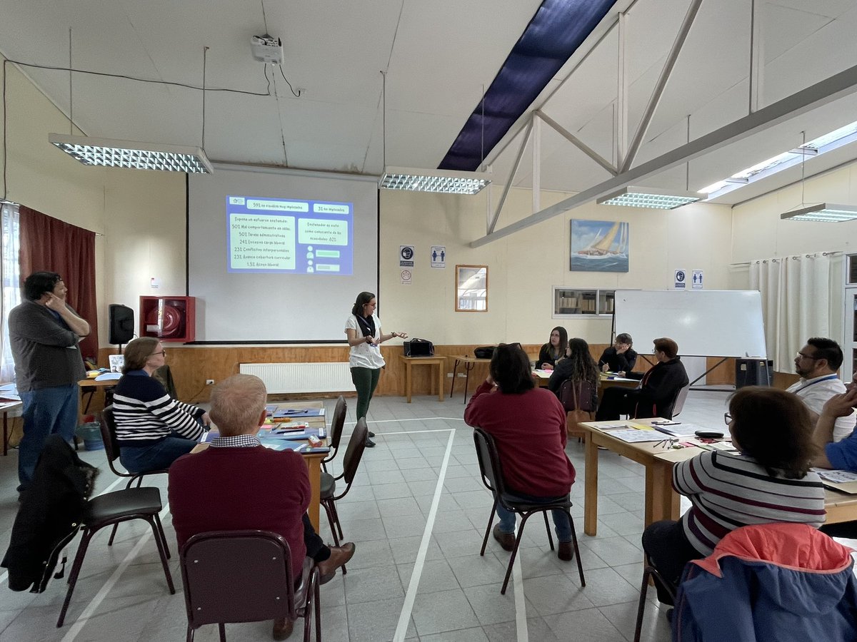 InstitutodelMar's tweet photo. Directivos de la Red de Escuelas Líderes @fundacionchile pertenecientes a la Microzona Sur Austral participan en taller “Estrategias de Participación y Cuidado para el Bienestar Colectivo” en #IDEMAR #Chonchi #Chiloé https://t.co/xLujMe58kn