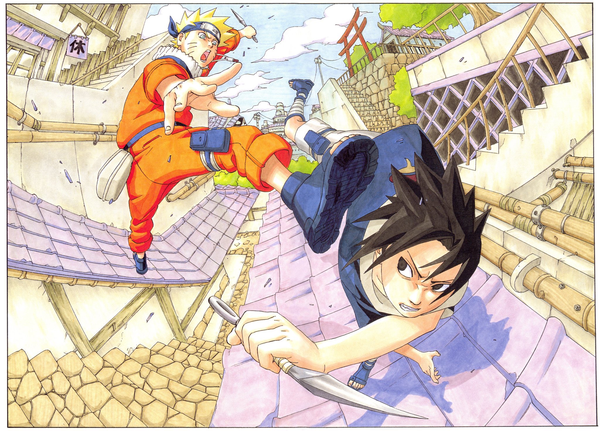 Naruto clássico.  Naruto and sasuke, Anime, Naruto art