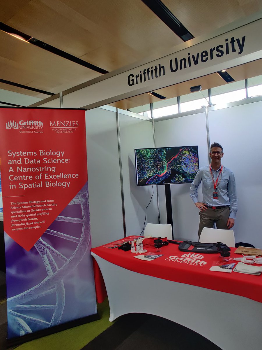 Kick off for Multiomics 22! Showcasing the latest in spatial transcriptomics and molecular biology. Say hi at the Griffith University Central Facility for Genomics stand... And grab a keep cup for coffee! #multiomics22 <a href="/Griffith_Health/">Griffith Health</a> @MenziesHealth <a href="/MULTI_OMICS2022/">MULTI-OMICS 2022</a> <a href="/AussieGut/">AussieGut™</a>