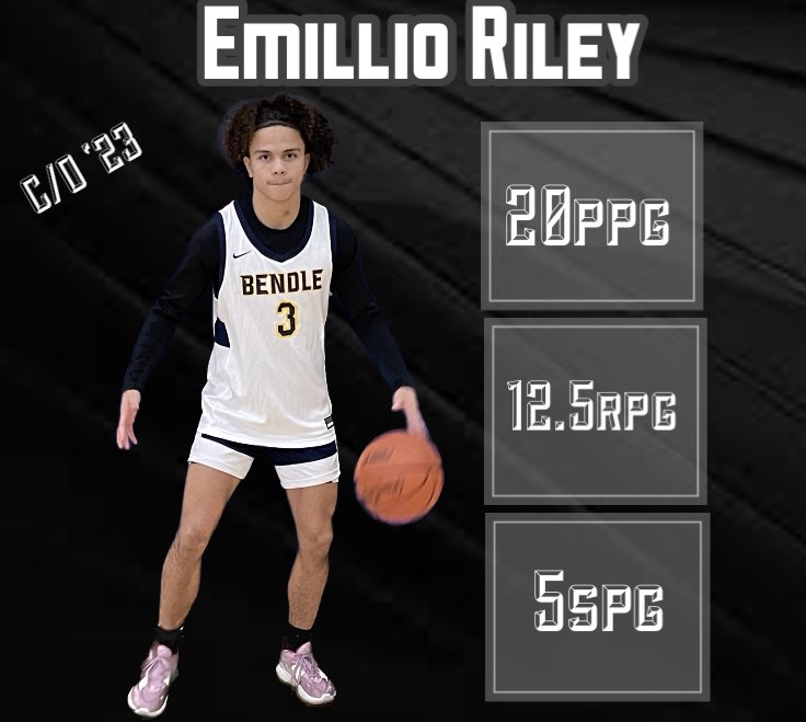 Multi-sport ⭐️ Senior G <a href="/emillio_riley/">EmillioRiley✞</a> has started off the season strong. 20ppg 12.5rpg 5spg over <a href="/BendleBB/">Tiger Basketball</a> first 2 contest. 

@CoachYahn  <a href="/coach_parker2/">Randall Parker II</a> <a href="/coachvh4dordt/">Brian Van Haaften</a> <a href="/IWUHoops/">IWU Hoops</a> <a href="/coachjnewt/">Coach Jeff Newton</a> <a href="/JoshPickens/">Josh Pickens</a> @CoachAaron_Hill <a href="/CoachSvagera/">Mark Svagera</a> <a href="/HankampScott/">Scott Hankamp</a> <a href="/MittenRecruit/">MittenRecruit</a> <a href="/TheDZoneBBall/">The D Zone Basketball</a>