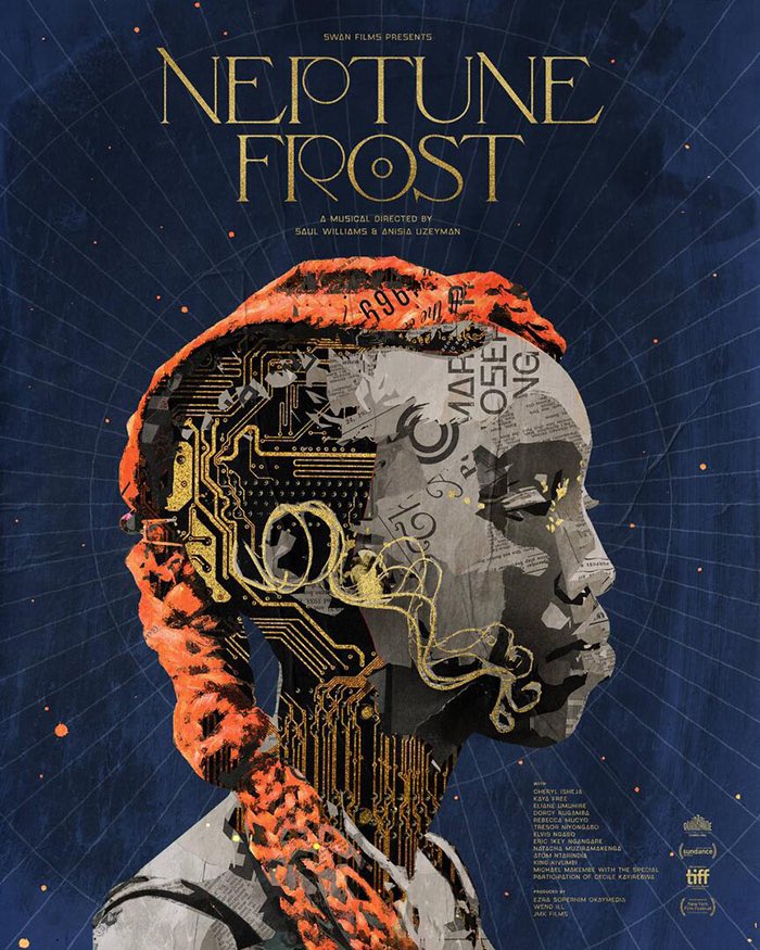 NEPTUNE FROST is one of the best and most original films of the year, and this poster is gorgeous.