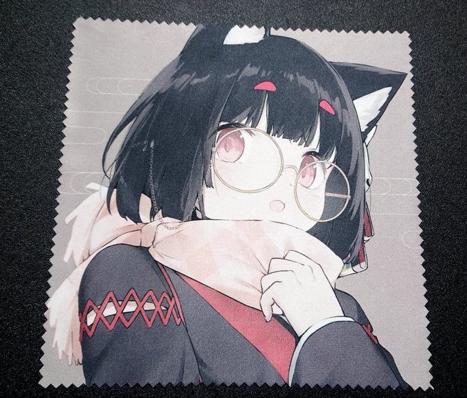 メガネ拭きいい感じに出来上がってる😳✨ 