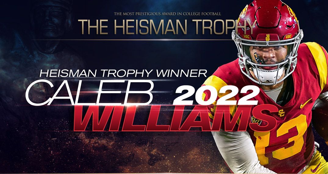 Congratulations to USC sophomore quarterback Caleb Williams, the 2022 Heisman Trophy winner!