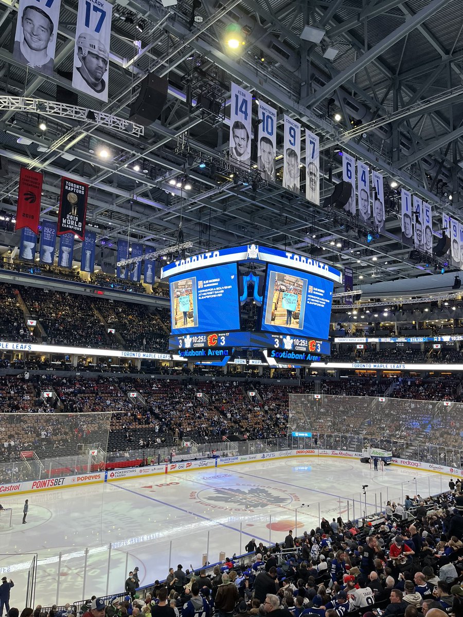 blairnotwithane's tweet photo. You made one kids first ever Leaf game and birthday very special! Thank you @MapleLeafs #LeafsForever https://t.co/qDG1tjXFGf