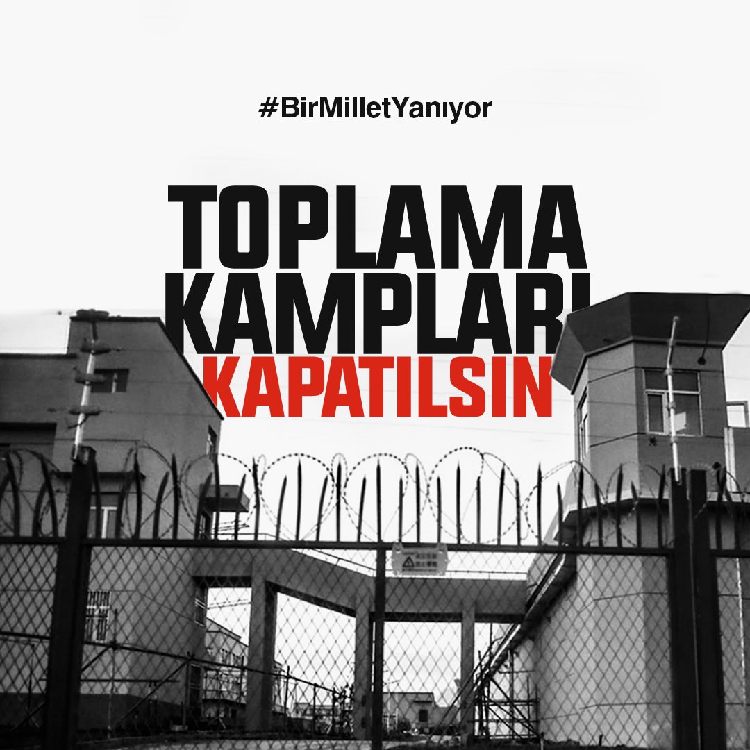 Namazın yasaklandığı,İslam kızlarının zorla Çinlilerle evlendirildiği,evlerinden alınan çocukların yetimhanelerde Maonun Kızıl kitabına göre yetiştirildiği,Kur’an-ı Kerimlerin yakıldığı Doğu Türkistan’da şimdi #BirMilletYanıyor Hiç bir şey yapamıyorsan bari Çinin zulmünü duyur.