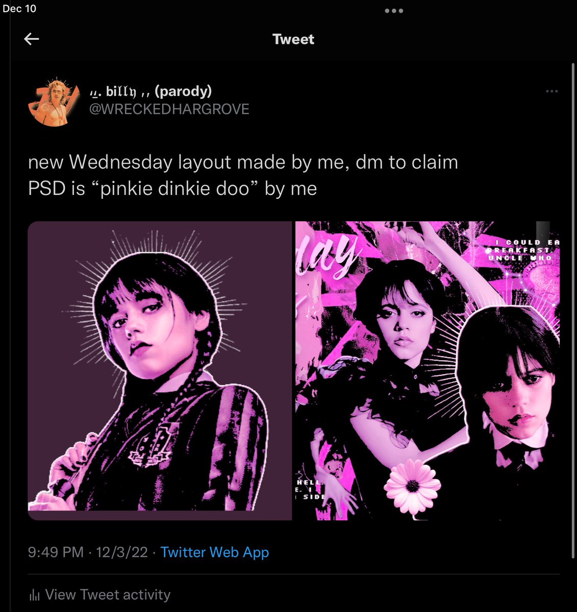 WRECKEDHARGROVE's tweet image. a.allycat𖤐 I’d appreciate it if you didn’t steal my layouts wtf , this is why I don’t want to make layouts anymore because y’all are disrespectful af . just because I don’t answer within a certain time limit doesn’t mean you just go ahead and steal it?!