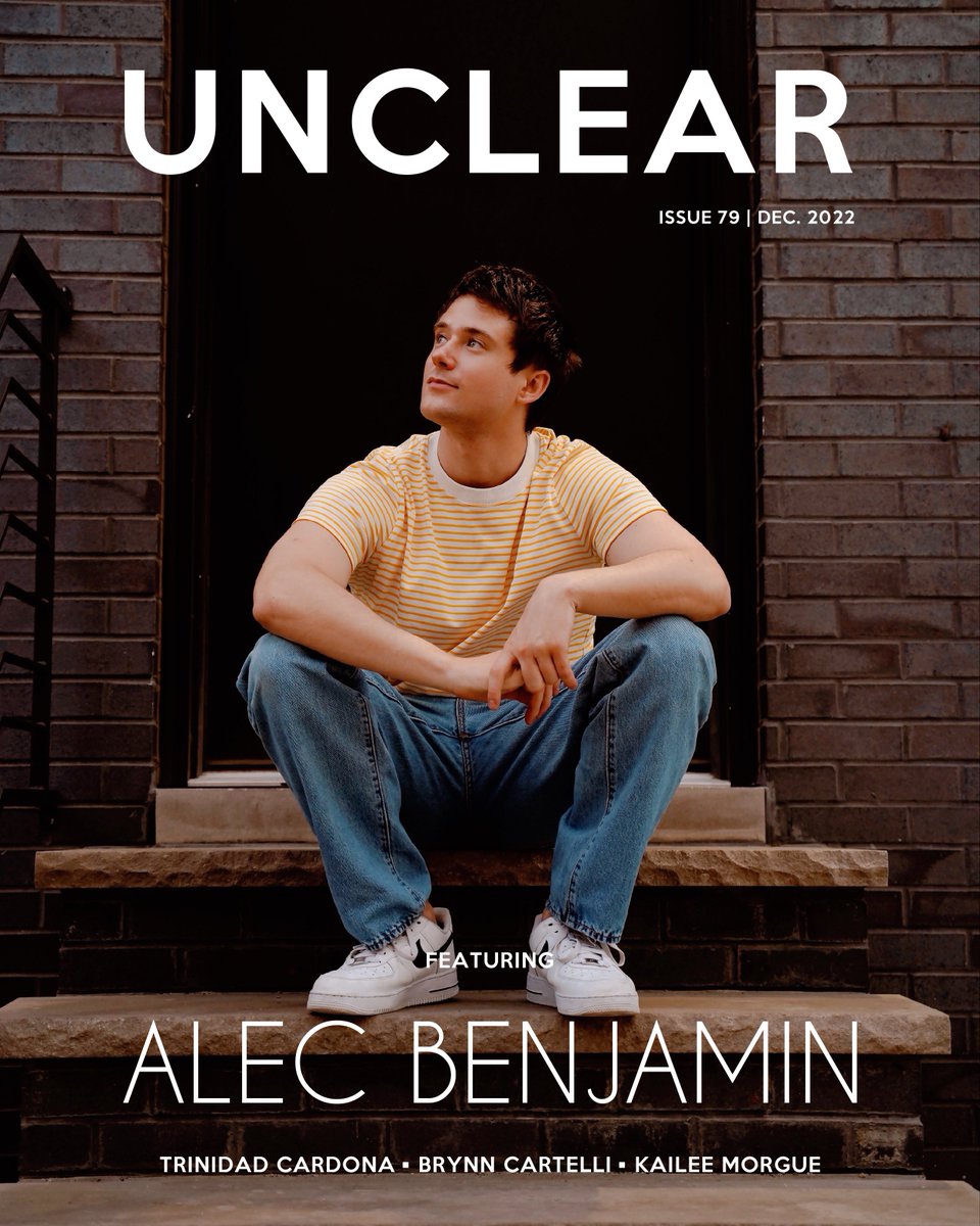 unclearmag's tweet photo. Our December issue featuring @AlecBenjamin, @TrinidadCMusic, @BrynnCartelli, @morguemami + more is out now! Read here: https://t.co/wDcFMZpkcP 

cover photo shot by @camiliberty 
cover story article by @okkayleewyd https://t.co/UFTBmhPtKN