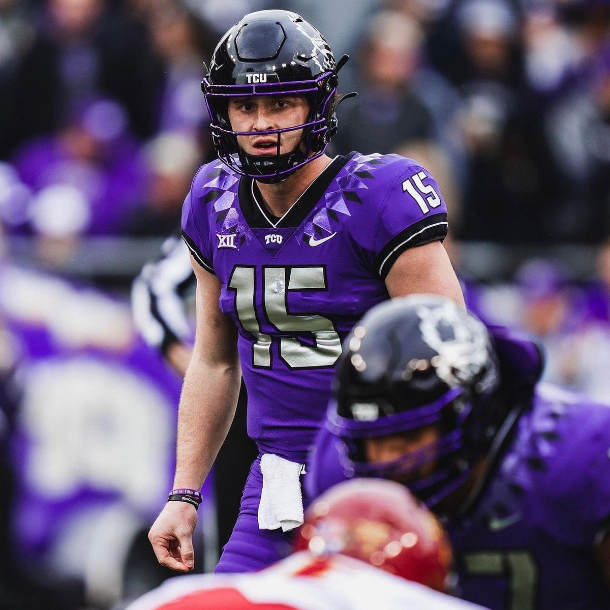BarstoolTCU's tweet photo. Didn’t win the Heisman but there’s no one else I’d rather have as my QB1. https://t.co/WBHgqibai3