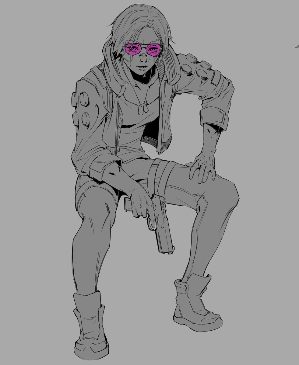 Jael_V2's tweet image. my cyberpunk character

#cyberpunk2077