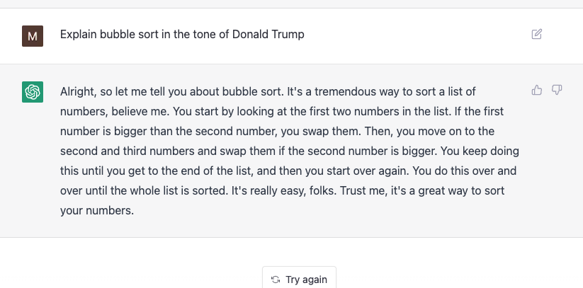 ChatGPTTricks's tweet image. ahahahahahaahahahaah #ChatGPT this has me rolling.