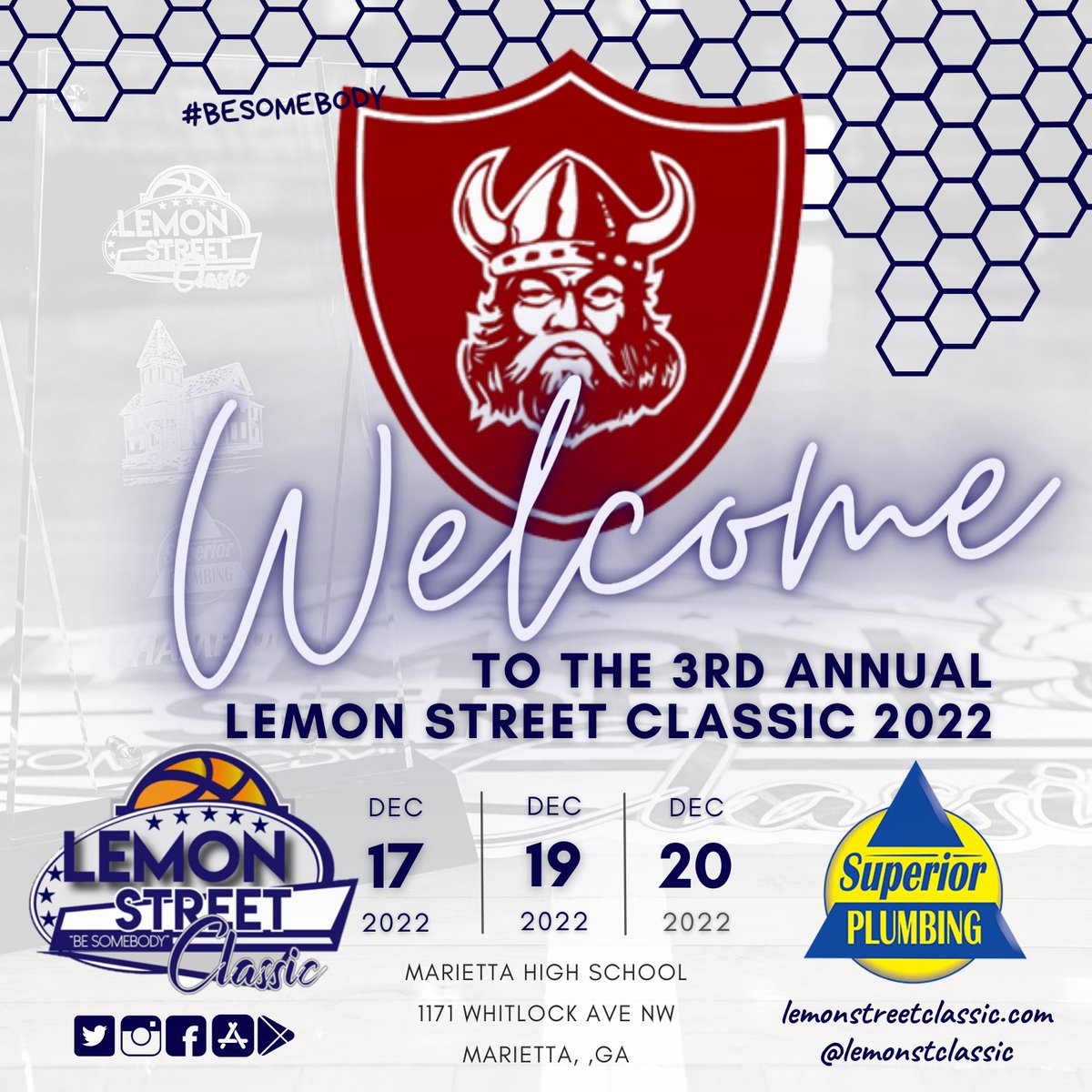 LemonStClassic's tweet photo. Coming off of a 3 loss season @VikingsMBB will look to stake their claim as a team to beat in Georgia! The Vikings made it to the Sweet 16 and will definitely use the competition of the #LSC22 to test their fortitude!
12/19 v St. Pius at 2:30
12/20 v McDonough at 1p
#BeSomebody๐ https://t.co/bklY5g9wW8