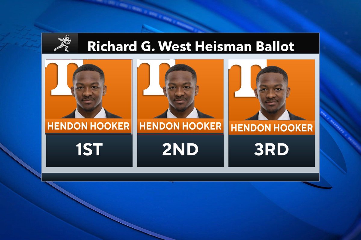 This is what my Heisman Ballot looked like.