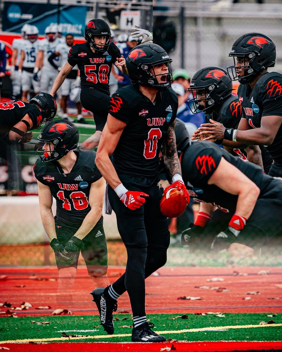 natalie_1clark's tweet photo. All eyes on @UIWFootball the past 2 games 👀

📈 Trending No.5 last night on Twitter
📈 @SportsCenter top 10 No.2 highlight
📈 @UNISWAG uniform shoot features 
📈 making program history at @NCAA_FCS playoffs https://t.co/qX2u8hPNR2