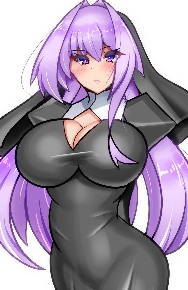 シスターメアを描きました。
ましろちゃん達の世界から数百年後の世界の謎のシスター(風の格好をした怪物退治屋

「黙って待つのは性に合わないの。カップ麺の3分すら私には苦よ。」 