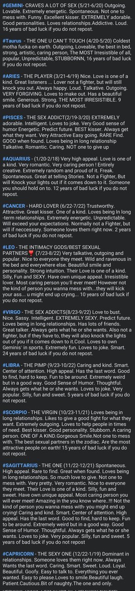 What's your sign cuties