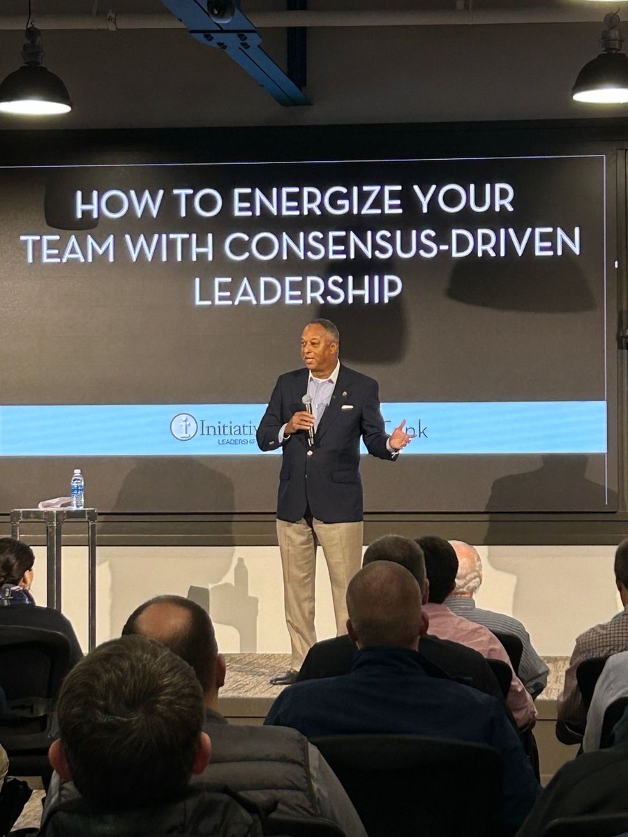 Honored to join Dr. Fred Johnson in Green Bay to highlight Leadership &amp; Teamwork. Every level of leadership will require a different version of the leader. Many thanks to Initiative One for the incredible work they do to develop more leaders!
