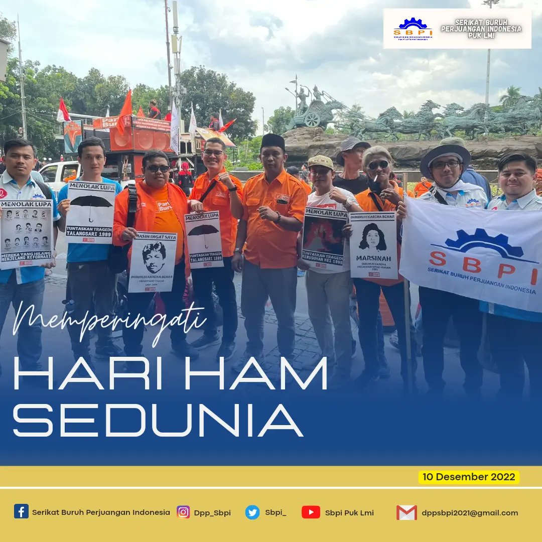 sbpi_'s tweet photo. AKSI SBPI PADA PERINGATAN HARI HAK ASASI MANUSIA SEDUNIA | SEBRANG ISTANA NEGARA RI, 10 Desember 2022.
#hariham #HariHAMSedunia https://t.co/HEJOmU3EDx