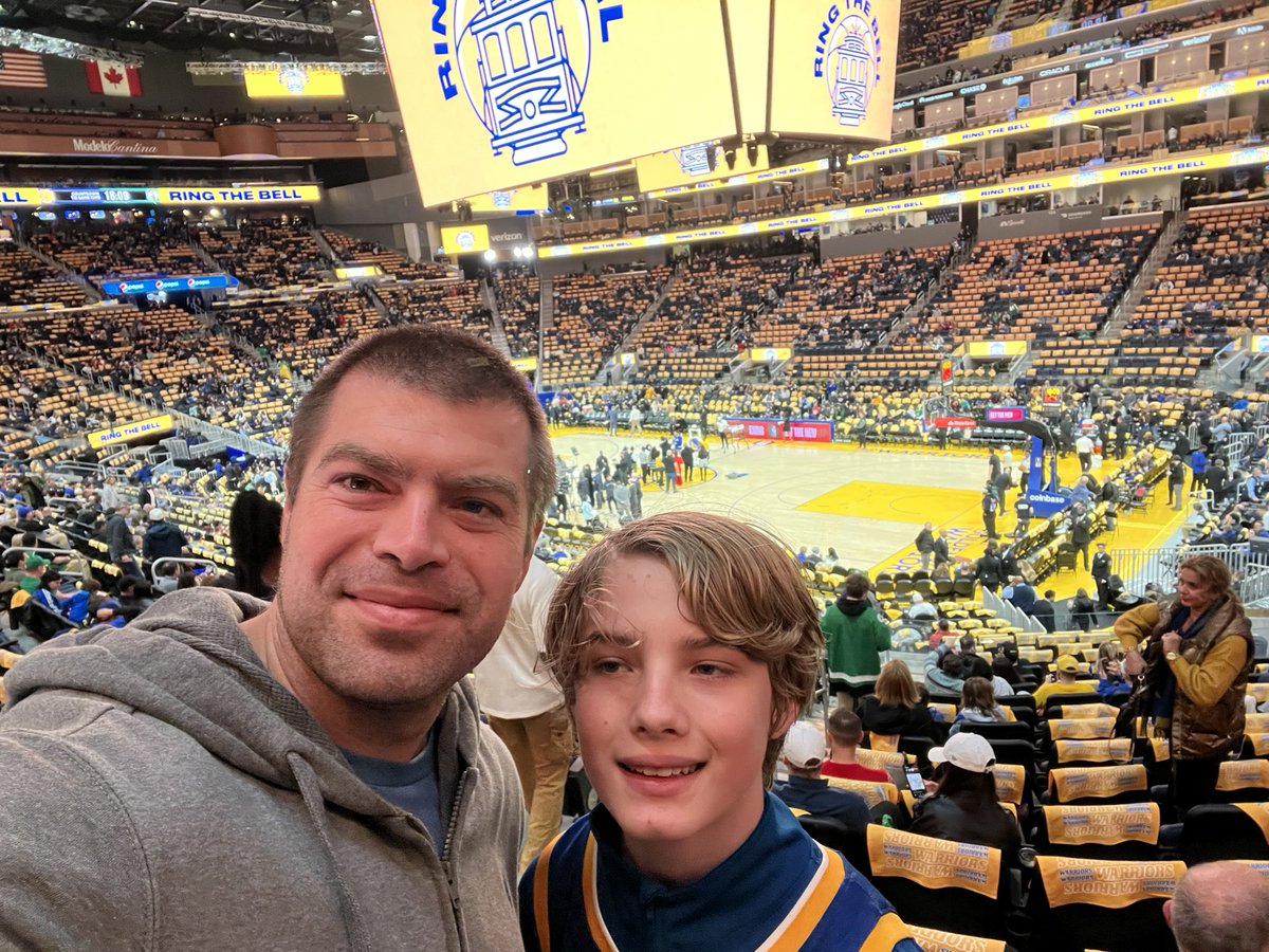 Happy birthday Donovan! Section 205. Row 18. <a href="/warriors/">Golden State Warriors</a>